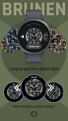 BRN191 CAMO Hybrid watch face screenshot 7