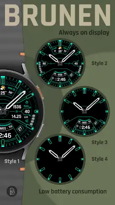 BRN191 CAMO Hybrid watch face screenshot 8