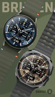 BRN191 CAMO Hybrid watch face screenshot 4