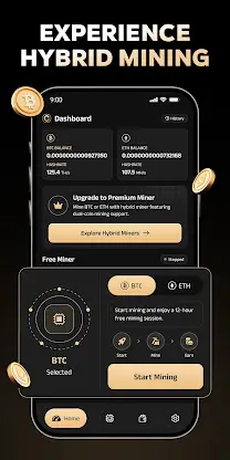 Crypto mining farm - BTC, ETH screenshot 2