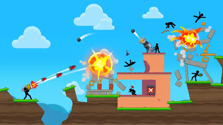 BoomZooka: Rocket Puzzles screenshot 1