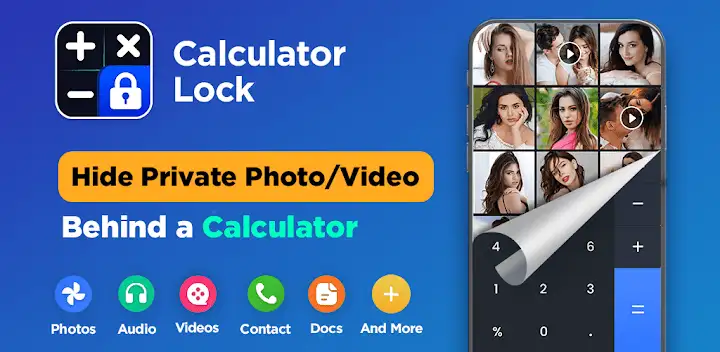 Calculator Lock - Hide App — Android app banner