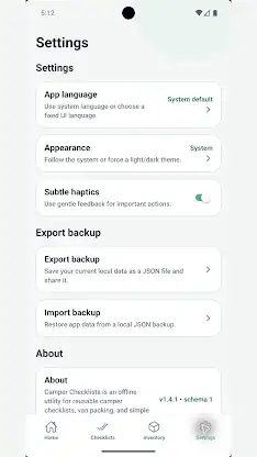 Camper Checkliste screenshot 5