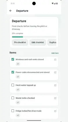 Camper Checkliste screenshot 1