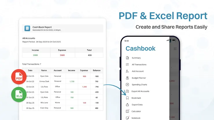 Cash Book : Expense Tracker screenshot 3