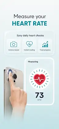 HeartUp Heart Rate Monitor BPM screenshot 1