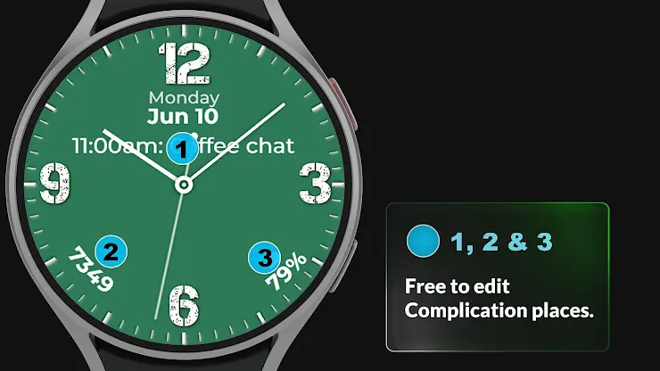 Analog 2 watch face screenshot 3