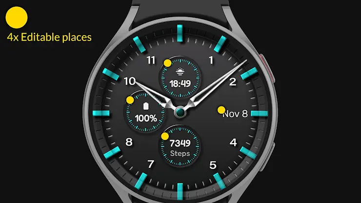 Analog classic watch face screenshot 3