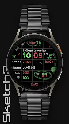 CC Sketch 04 Watch Face screenshot 3