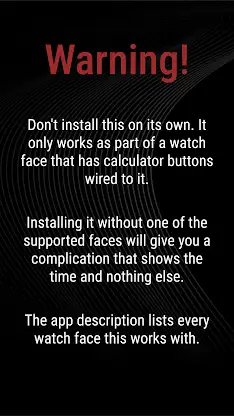Calculator Complication screenshot 1