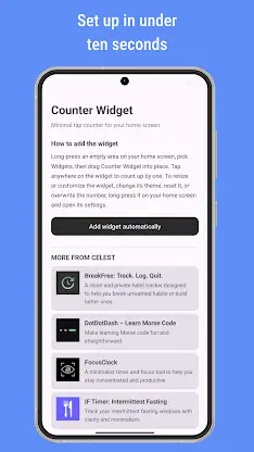 Counter Widget screenshot 2
