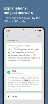 Plumber Exam Prep: IPC & UPC screenshot 4