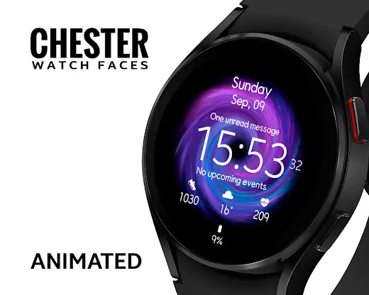 Chester Galaxy Star watch face screenshot 1