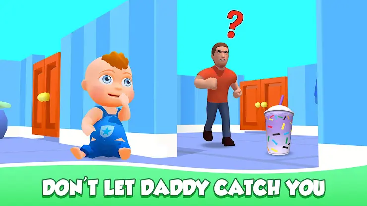 Hide From Daddy: Little Escape screenshot 1