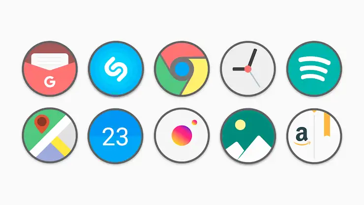 Flat Circle - Icon Pack screenshot 5