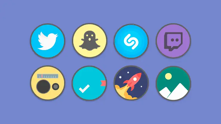 Flat Circle - Icon Pack screenshot 8