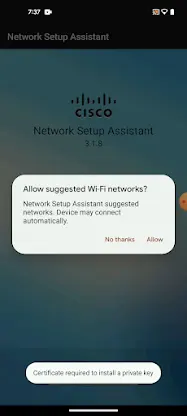 Cisco Network Setup Assistant screenshot 3
