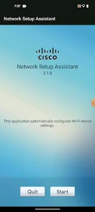 Cisco Network Setup Assistant screenshot 1
