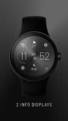 Metis - Metallic Watch Face screenshot 1