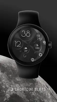 Theia - Steel Moon Watch Face screenshot 3