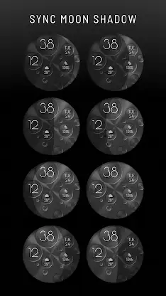 Theia - Steel Moon Watch Face screenshot 4