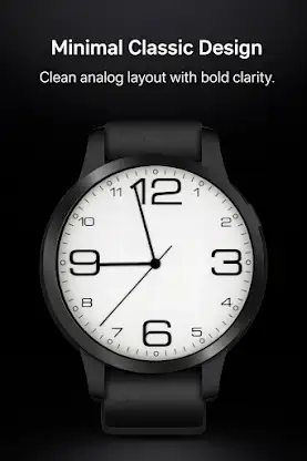Minimal Analog Watch Face Aura screenshot 1