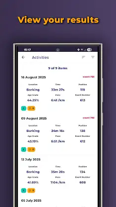 parkrun Official screenshot 2