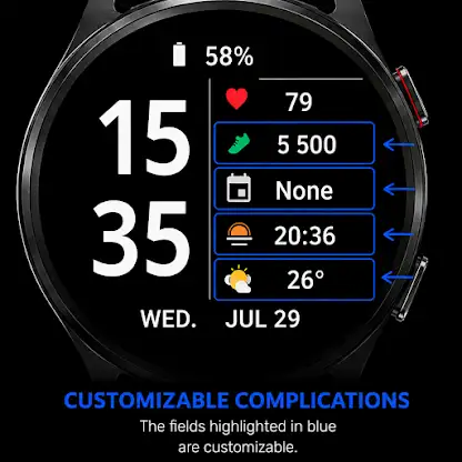 Clear Vision CV02 Watch Face screenshot 3