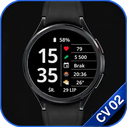 Clear Vision CV02 Watch Face screenshot 1