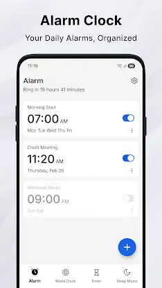 Simple Alarm Clock screenshot 1
