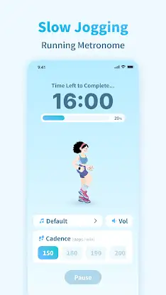 Zone 2 Running Metronome Timer screenshot 1