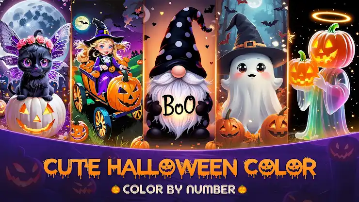 Cute Halloween Color screenshot 8