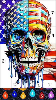 Fluid Art:Color By Number screenshot 4