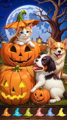 Happy Halloween Coloring Games screenshot 3
