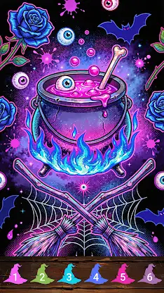 Happy Halloween Coloring Games screenshot 7