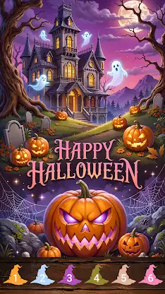 Happy Halloween Coloring Games screenshot 2