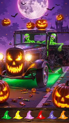 Happy Halloween Coloring Games screenshot 4