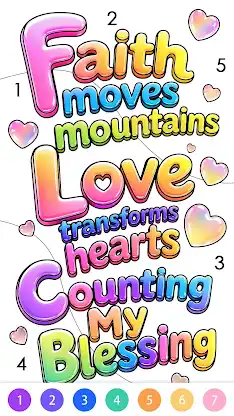 Graffiti Quote Color by number screenshot 4