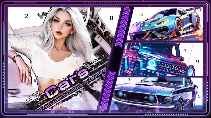 Cars, Transport Coloring Games screenshot 8