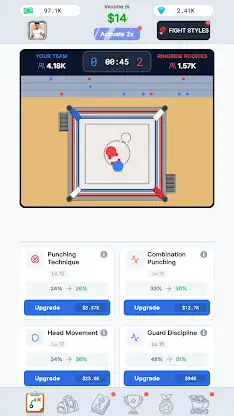 Fight Star - Team Manager Idle screenshot 1