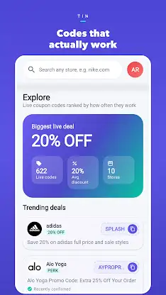 Tin: Deals & Coupons screenshot 2