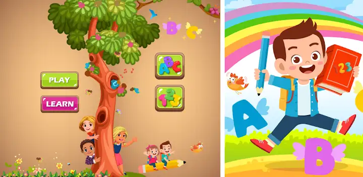 Alphabet Numbers Mania 123 ABC — Android game banner