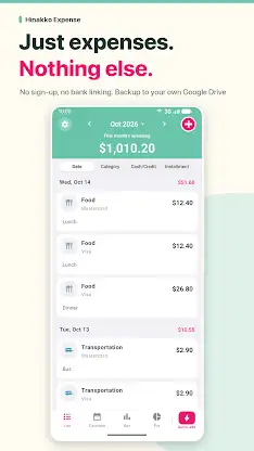 HINAKKO Expense Manager screenshot 4