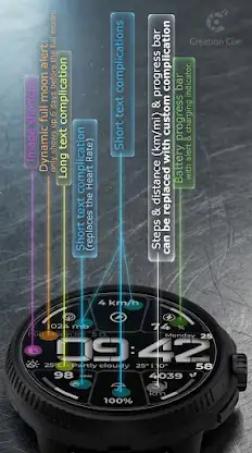 Digital Watch Face CUE003 screenshot 2
