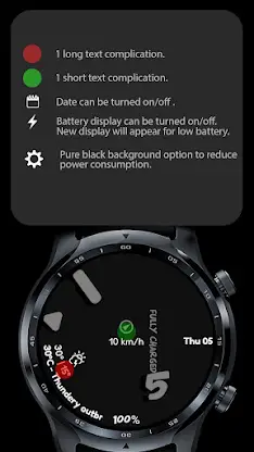 Digital Watch Face CUE024 screenshot 2