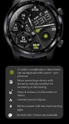 Digital Watch Face CUE097 screenshot 2