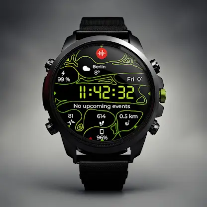 Digital Watch Face CUE098 screenshot 1