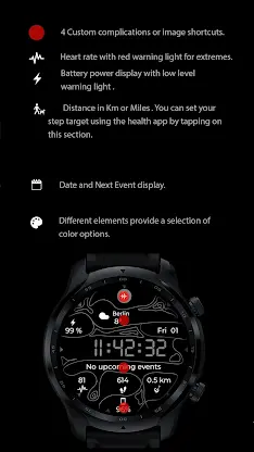 Digital Watch Face CUE098 screenshot 2