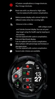 Digital Watch Face CUE099 screenshot 8
