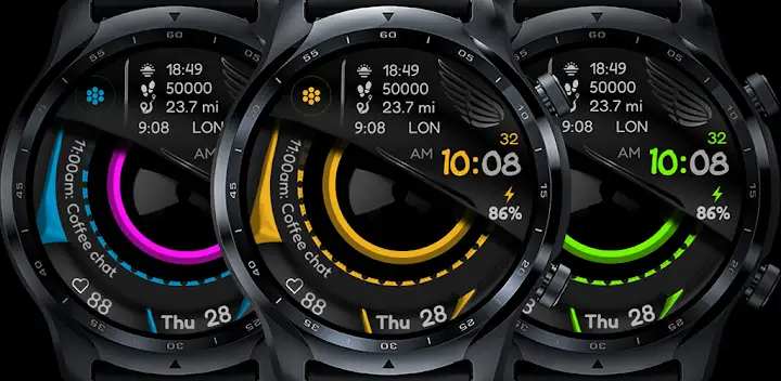 Digital Watch Face CUE100 — Android app banner